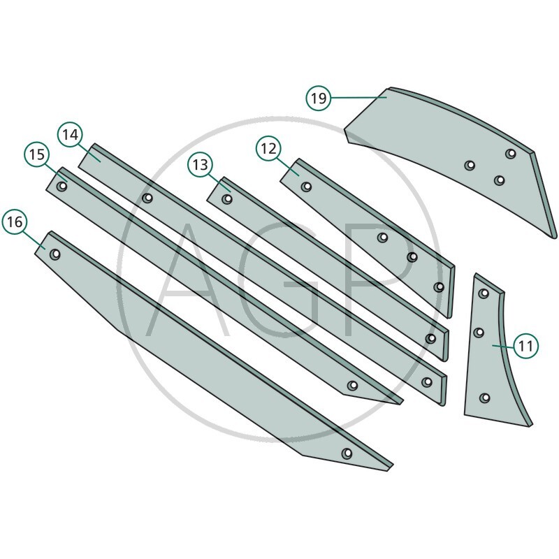 Plaz pravý a levý v dlouhém provedení pro Rabe
