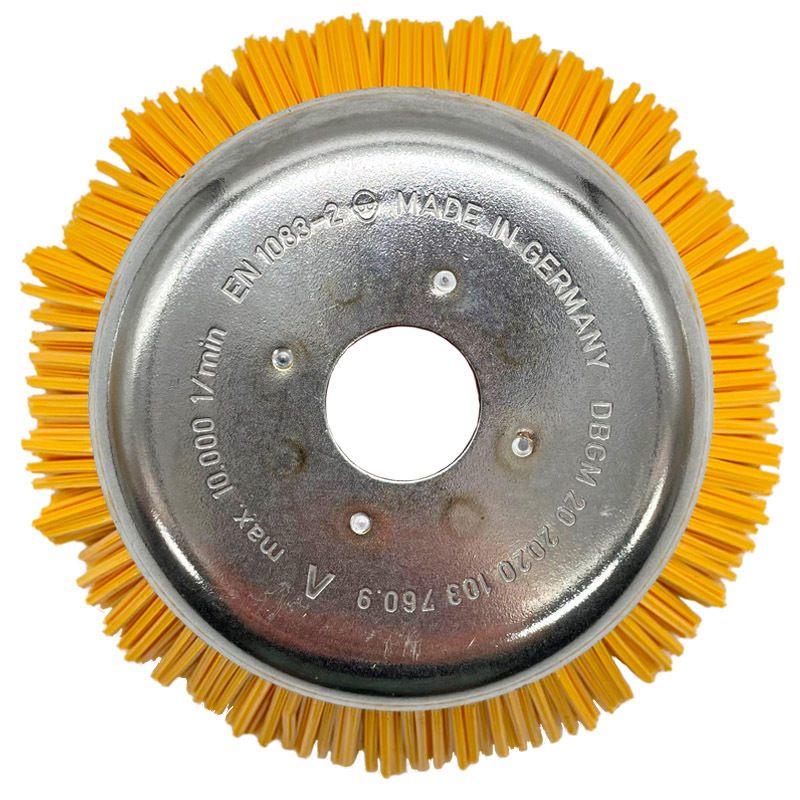 Plastový kartáč PBT na plevel pro křovinořez o vnějším průměru 180 mm a otvorem 25,4 mm