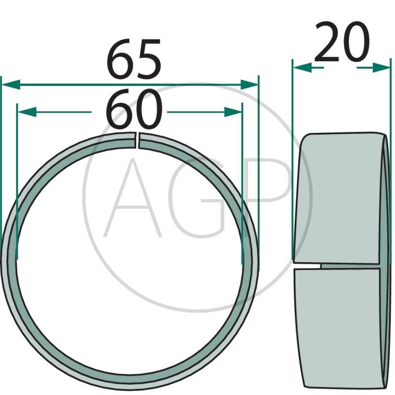 Pouzdro ložiska pro Krone, na typ KW 8.50/8