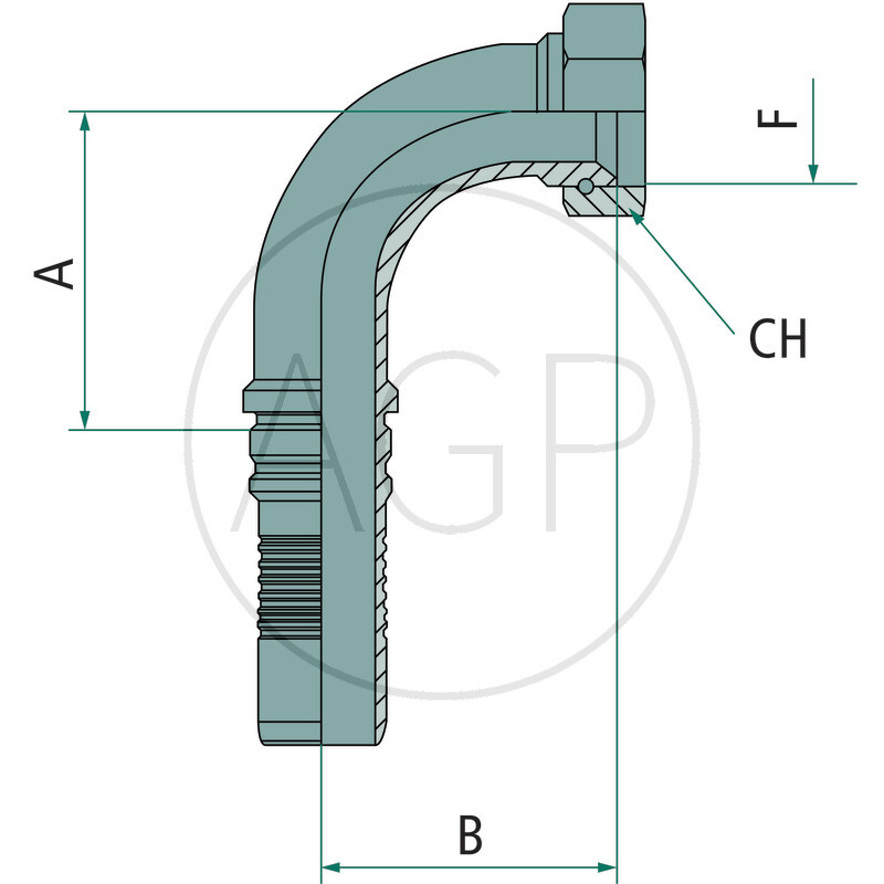 PN 25 DKJ 1 5/16 90° IL