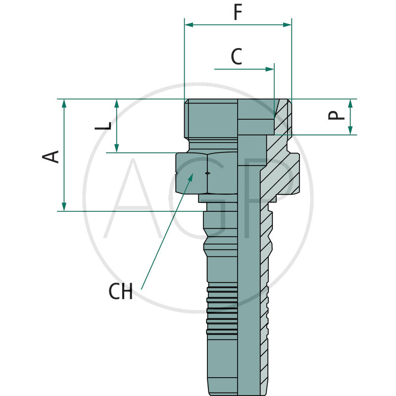 PN 20 AGS M36x2 IL (25S)