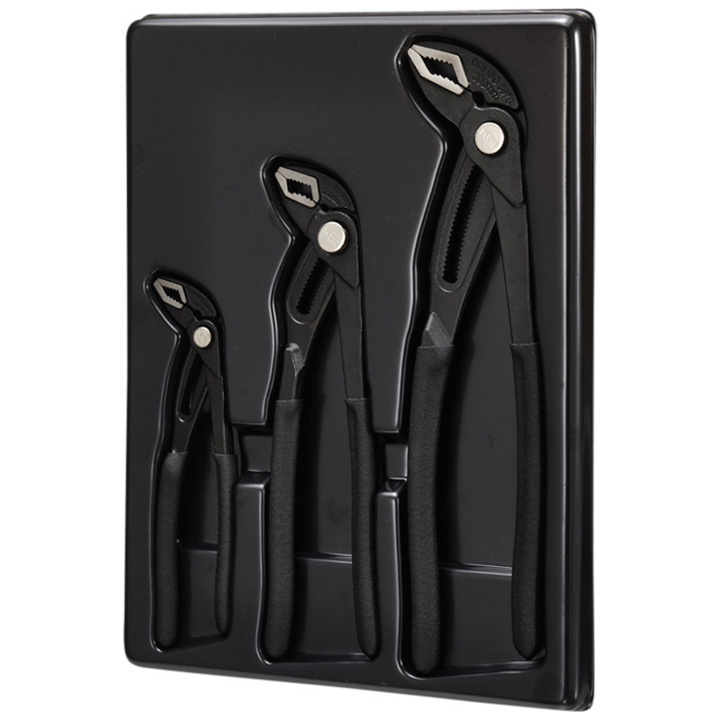 Sada nastavitelných kleští sikovky Black Edition o délce 180 mm, 250 mm, 300 mm