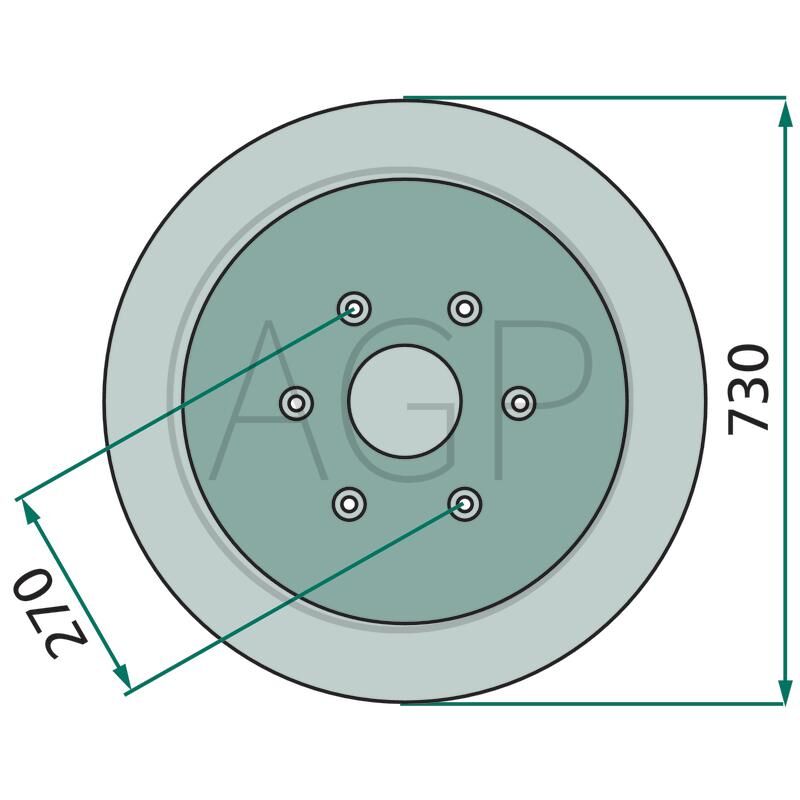 Kluzný talíř žacího stroje Galfré, na typy 165