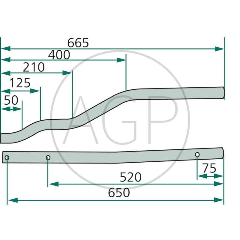 Rameno pera pravé/levé pro Niemeyer, na typy HR 501, 501DH, 521DH, 531DH