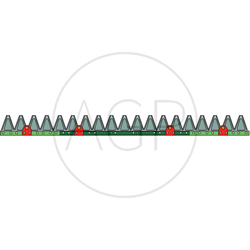 Nůž žací lišty ESM o délce 1070 mm s počtem 21 čepelí, ZT 2+3 / 7+8