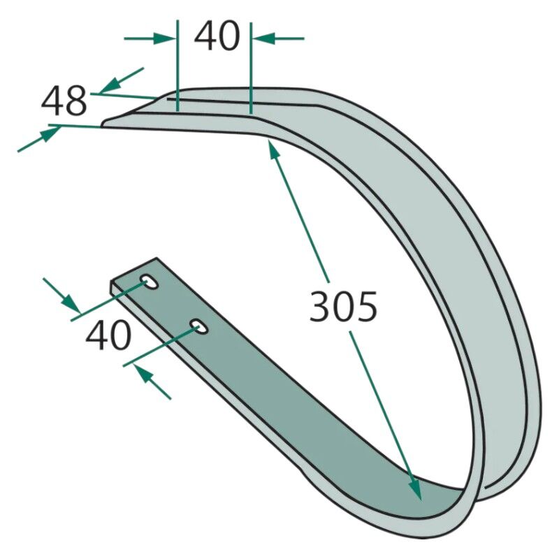 Stírací plech pro lisy na kulaté a hranaté balíky Vicon, Taarup, Deutz-Fahr 