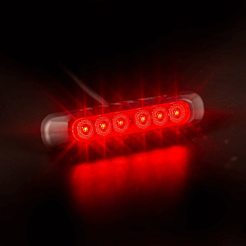 Mlhové LED světlo s 6x LED dioda na 12–24V o šířce 132 mm