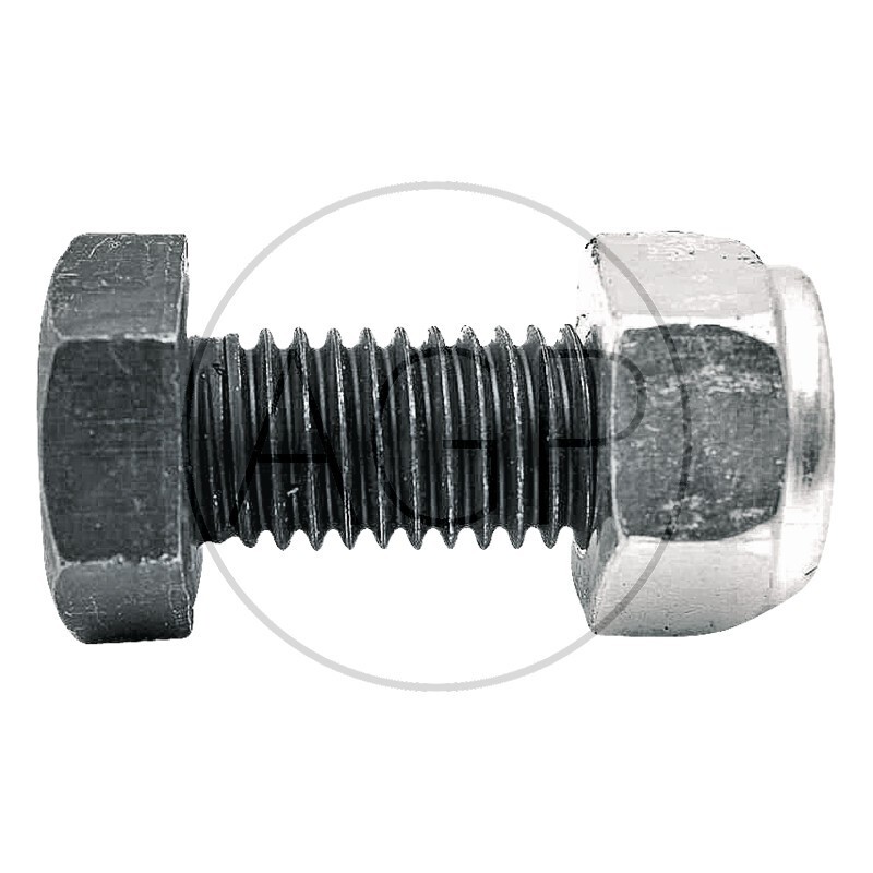 Šroub s maticí k mulčovači vhodný pro Dücker M12 x 1,75 x 30 mm