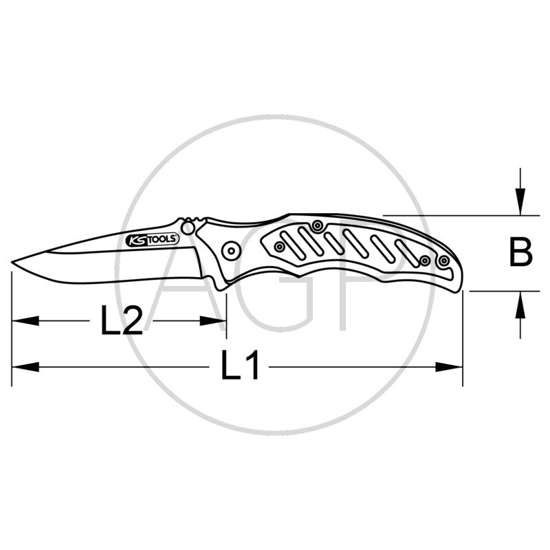 Zavírací nůž KS Tools s aretací potažený teflonem