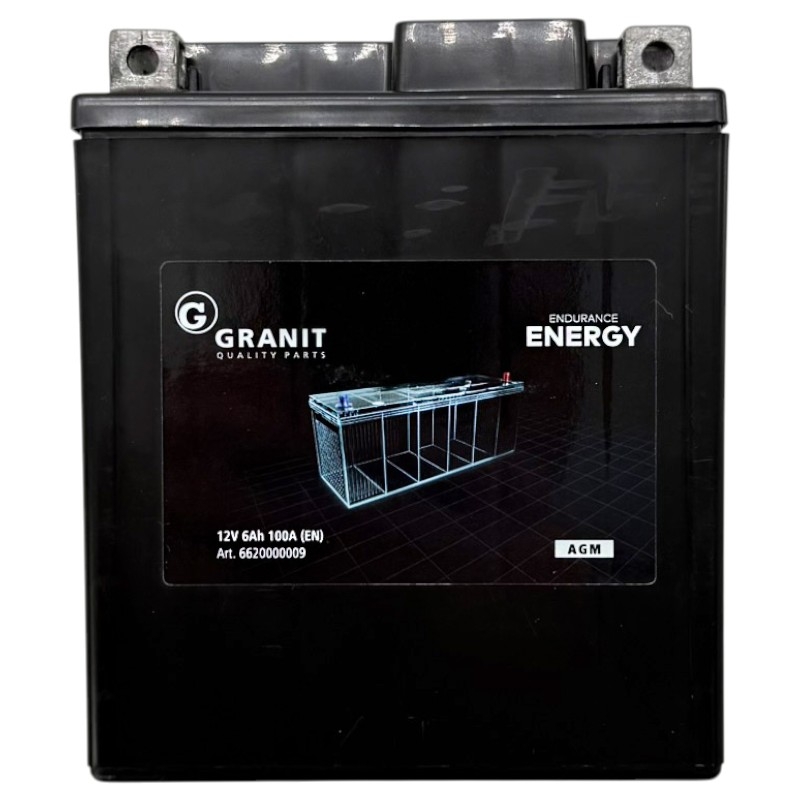 AGM baterie 12V kapacita 6Ah ENDURANCE ENERGY se startovacím proudem 100 A