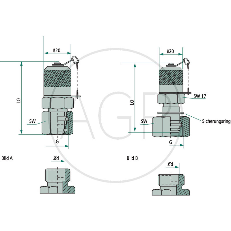 Měřicí spojka M-DKOL 6L (M12x1,5)