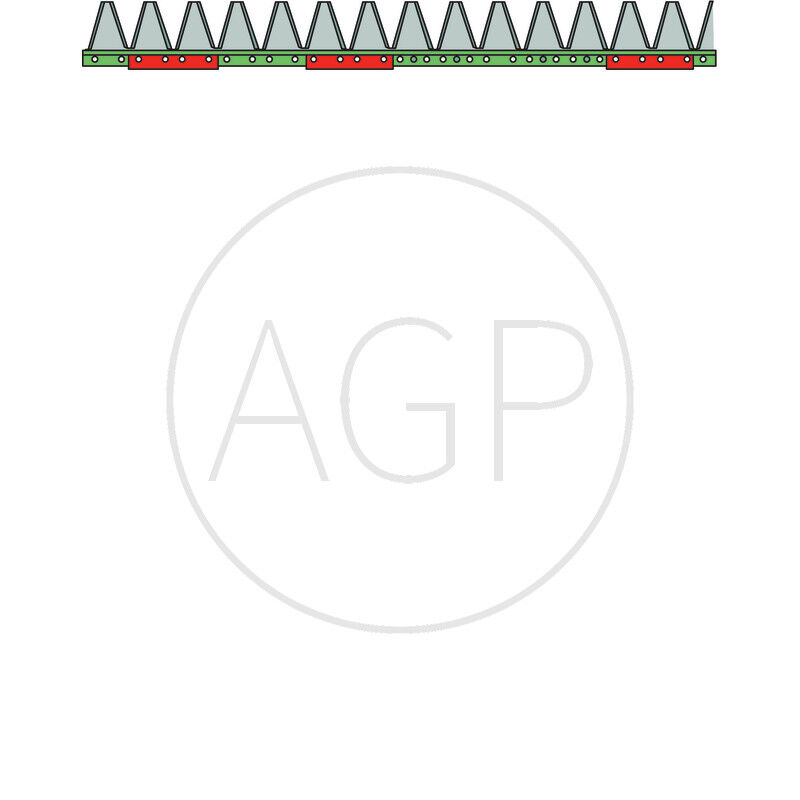 Nůž žací lišty ESM o délce 9970 mm s počtem 19 čepelí, FL 2+3 / 6+7