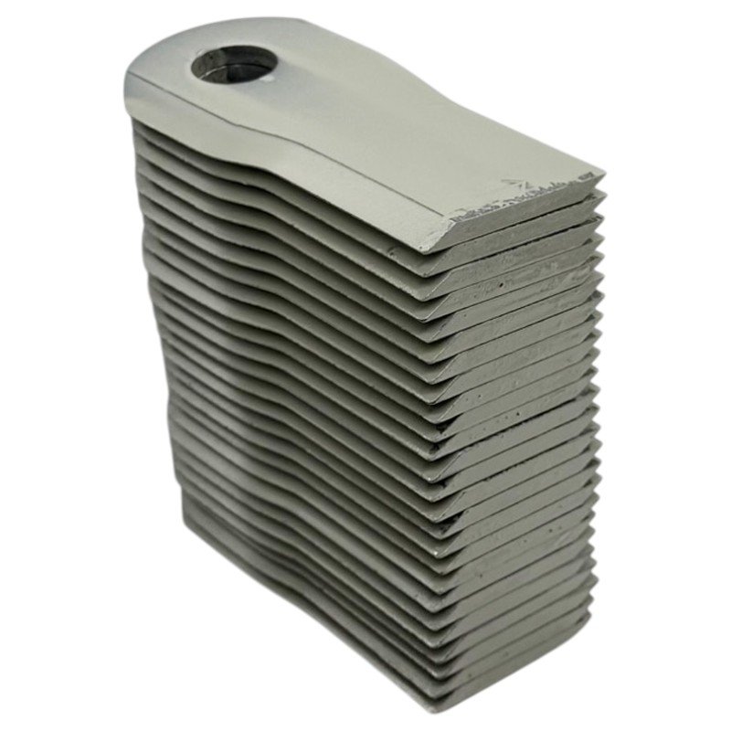Sada 25 ks levých nožů Kuhn K6807550 o rozměru 119x54 mm pro rotační diskové sekačky