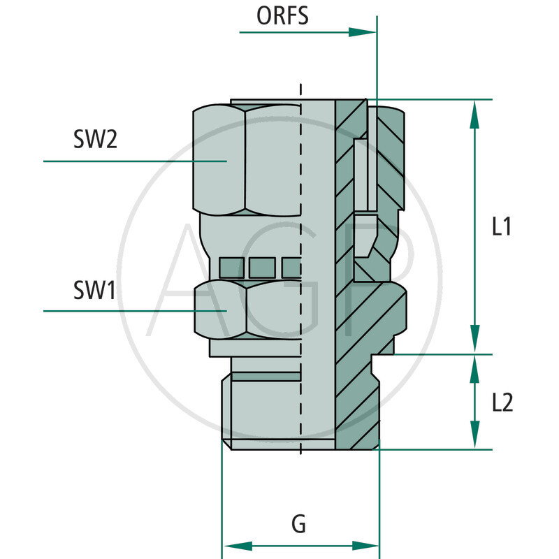 GA 1 FS-ORFS x 1/2 M-BSP