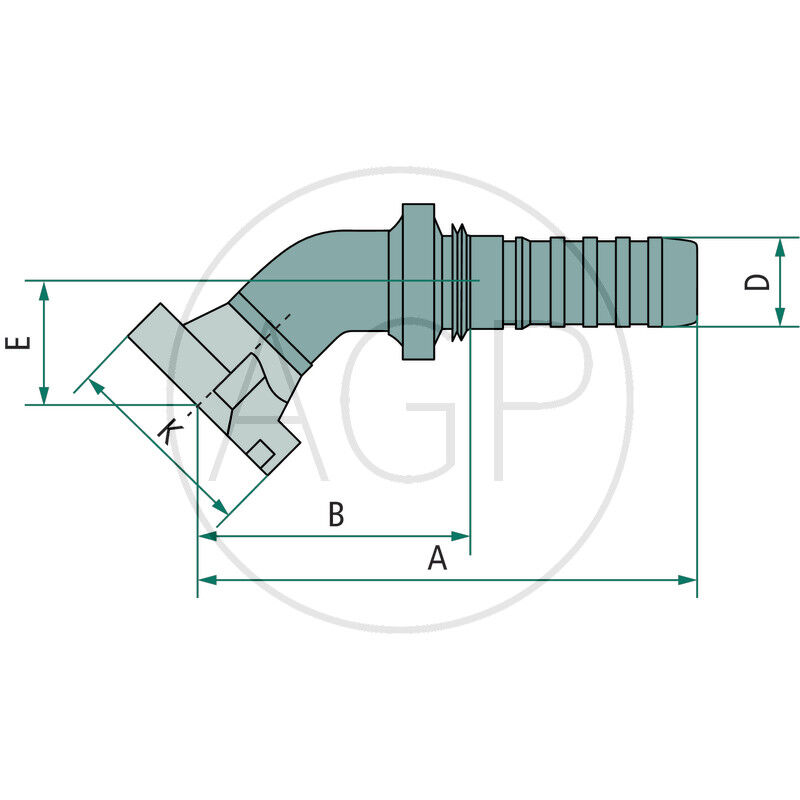PNB 16 SFL-K 5/8 45°