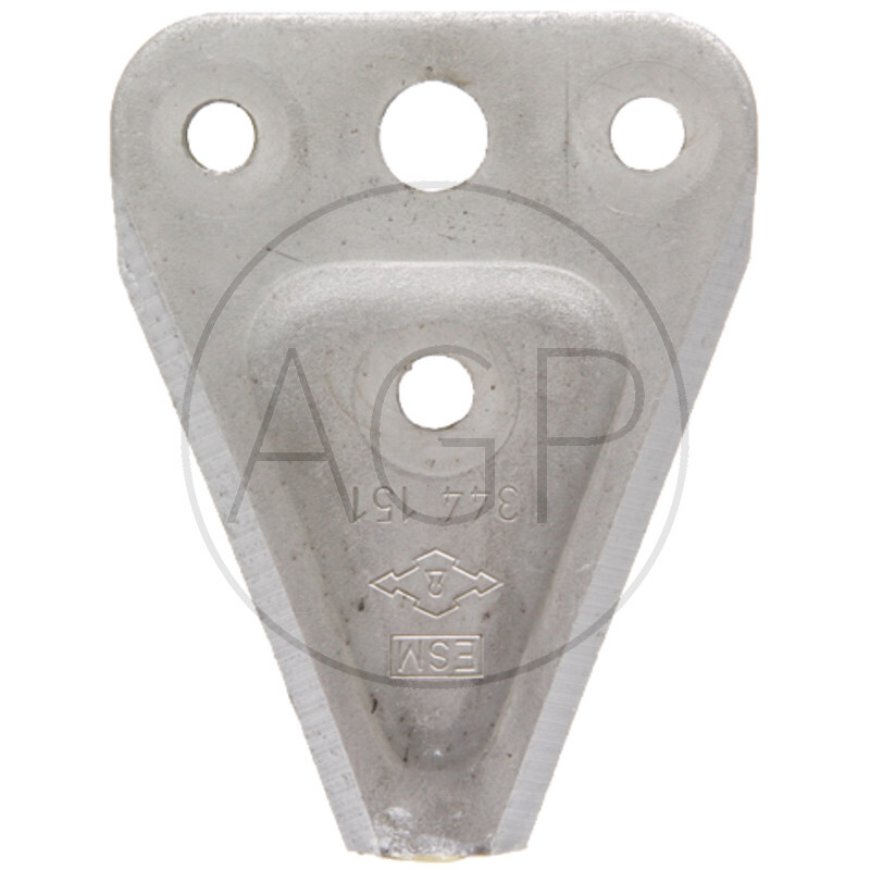 Jednoduchá čepel počet děr 3, délka 76 mm, šířka 58 mm, otvor 6,3 / 9,5 mm