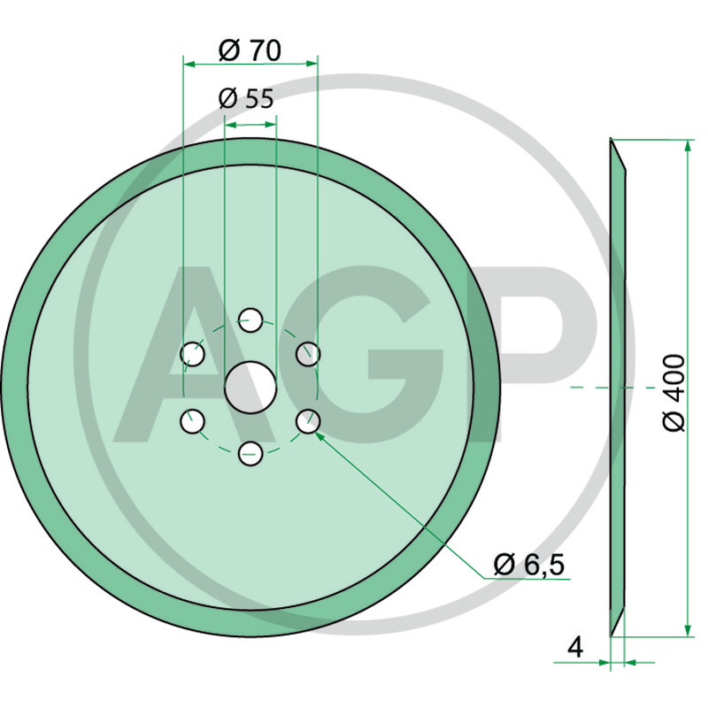 Kotouč předradličky Ø 400 mm vhodný pro Amazone