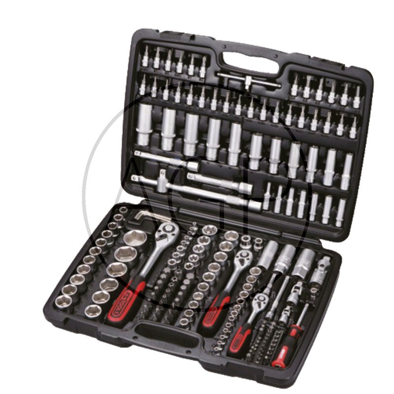 Sada nástrčných klíčů KS Tools 179-dílná v plastovém kufříku Superlock 1/4 + 3/8 + 1/2