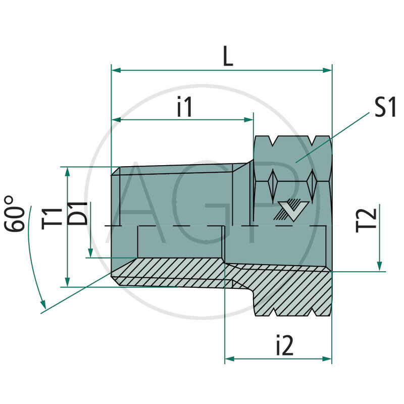 GA-AGN 1.1/2 - NPT-f 1.1/4 VA