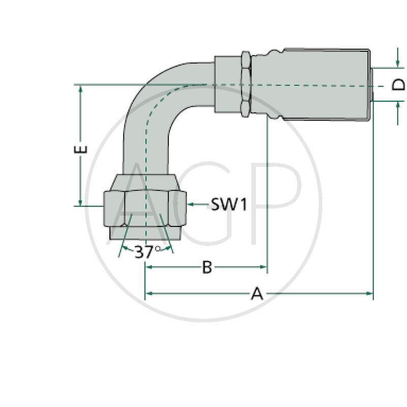 PNE 12 DKJ 7/8 90° SL=31,2
