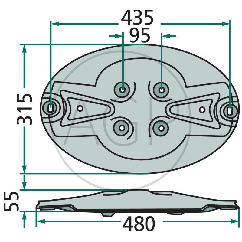 Žací kotouč pro Kuhn, na série Alterna, FC