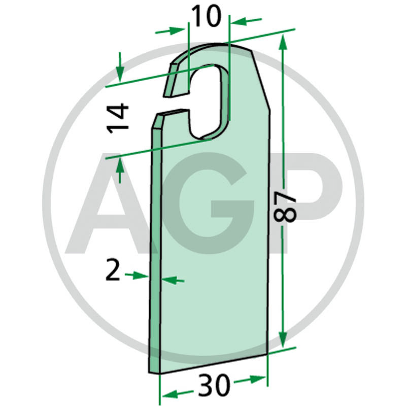 Nůž mulčovače vhodný pro Amazone