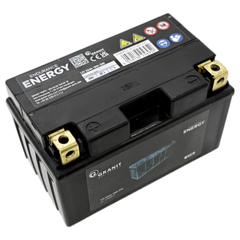 AGM baterie 12V kapacitě 8,6Ah bezúdržbová se startovacím proudem 190 A