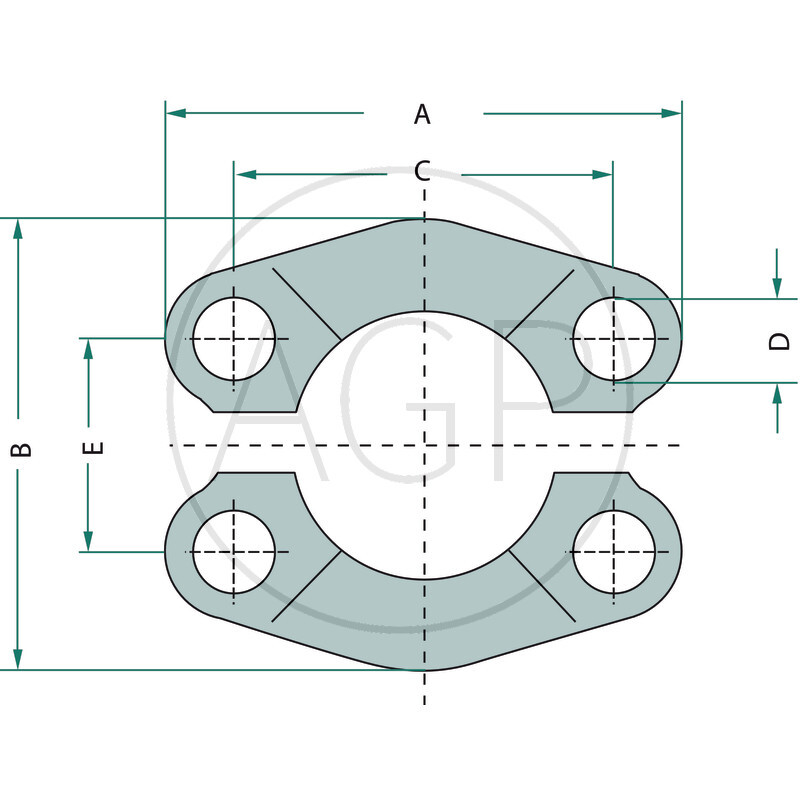 SAE Přirubová polovina 3000 - 1