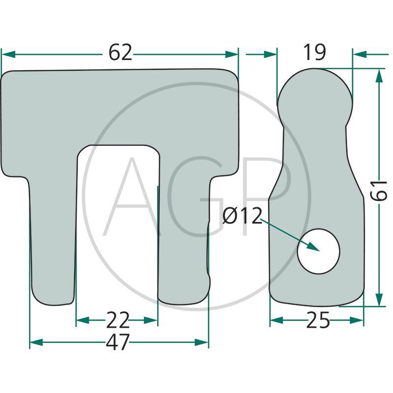 Ozubená spojka pro Fella, na typ TH 360