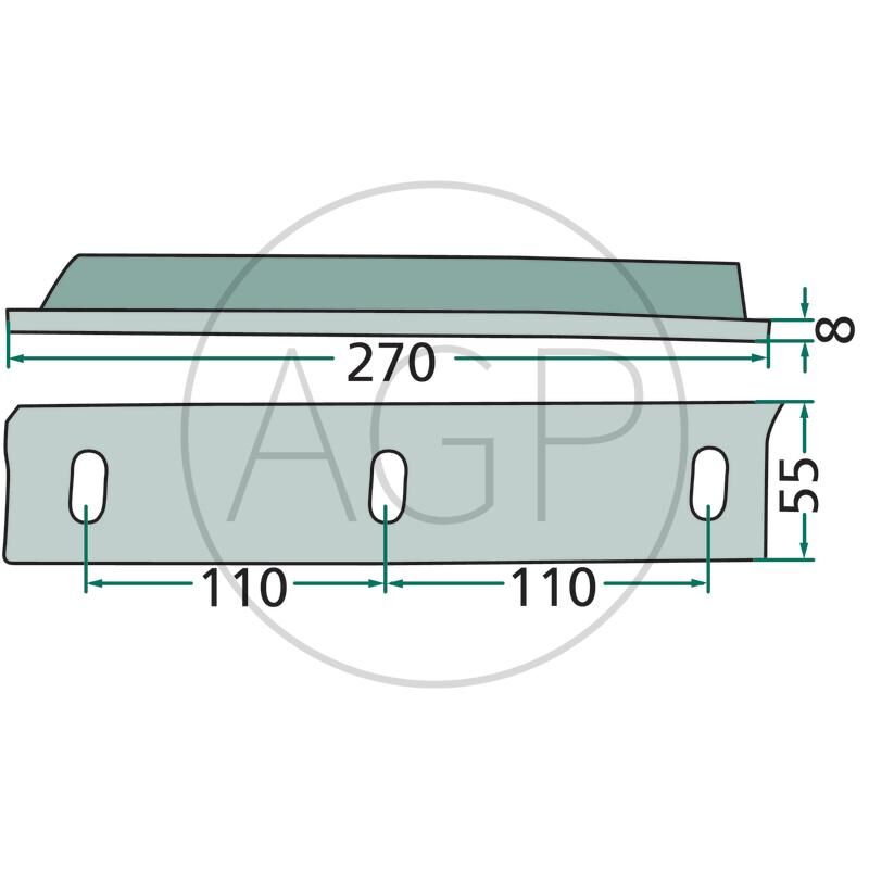 Nůž pístu pro Welger, na typ AP 41