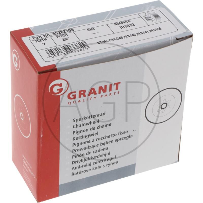 Řetězové kolo s rýhou