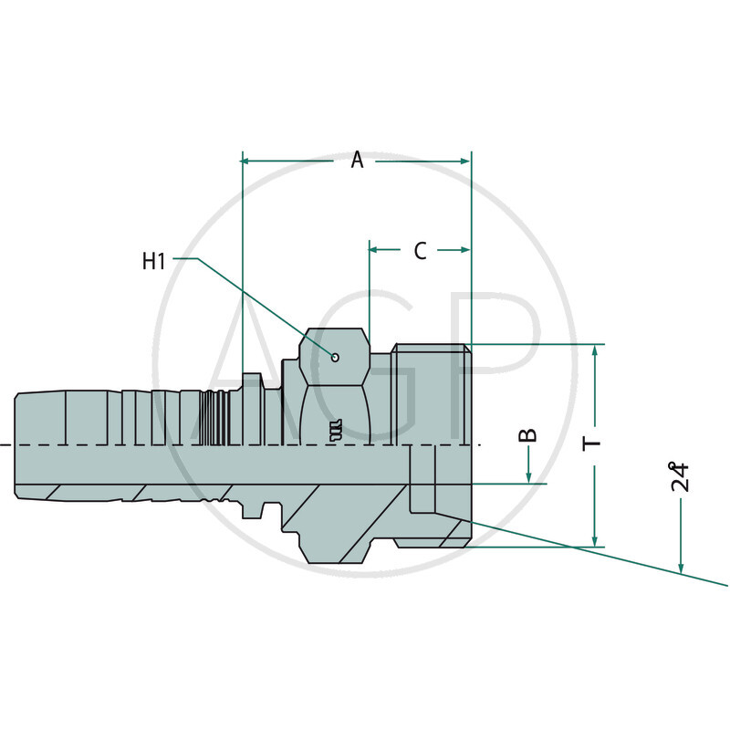PN 16 AGS M36x2.0 (25S)