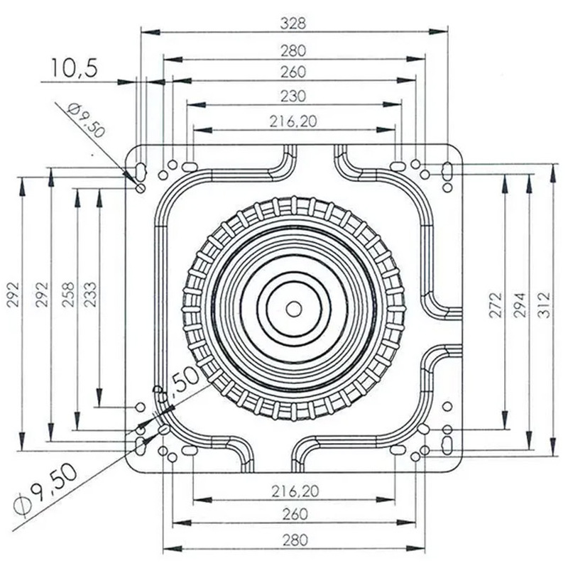 Otočná deska 360° k sedačce do traktoru