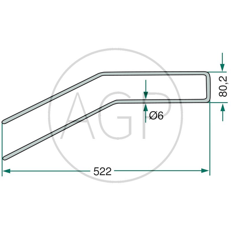 Pero shrnovače vhodné pro Kuhn GA 200, GA 250, GA 280, GA 300, GA 400 SP, GA 402