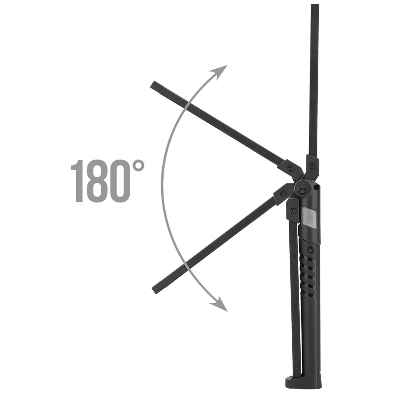 LED aku servisní ultra tenká svítilna s dobíjecí baterií s 3 světly a magnetickou základnou