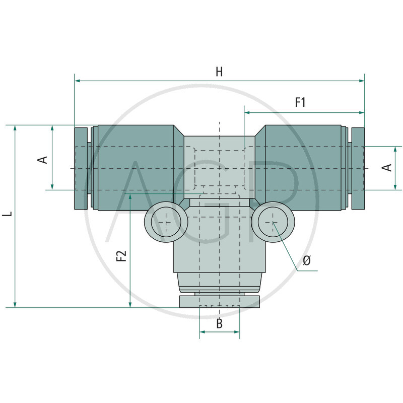 B-TVr-16-10-KU T-spojka