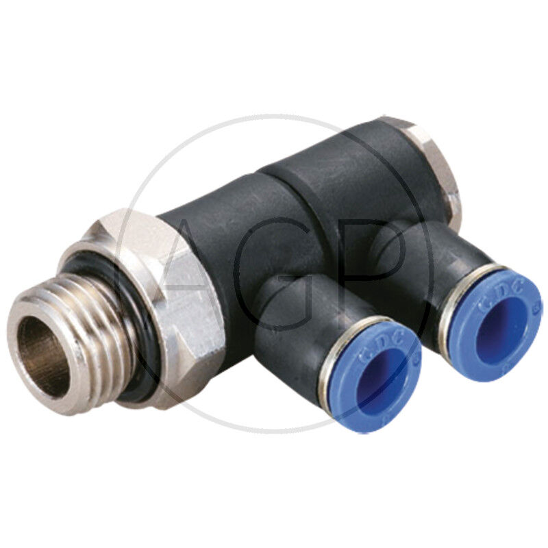 B-WVTEd2-6-1/4-KU Úhlový rozdělovač-šroubení