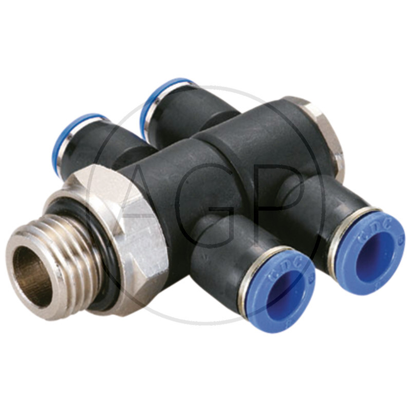 B-TVTEd2-6-1/8-KU T-rozdělovač-šroubení