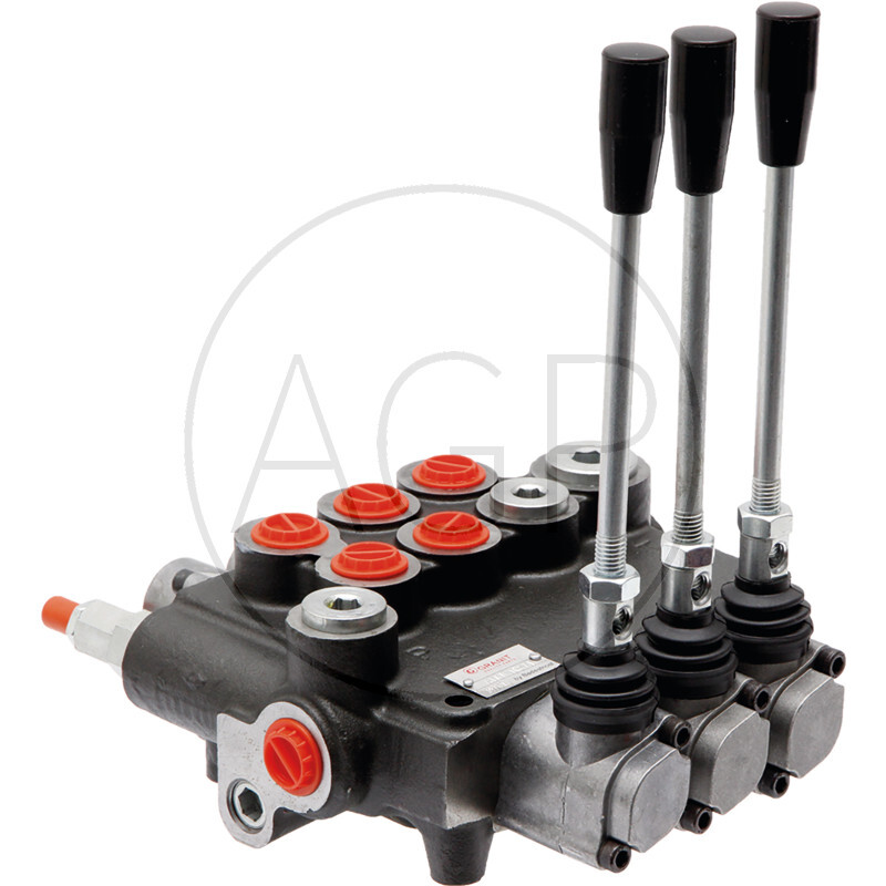 Ventil P80 2x dvoučínný, 1xEW (A,A-B uzavřený / zpětná pružina)