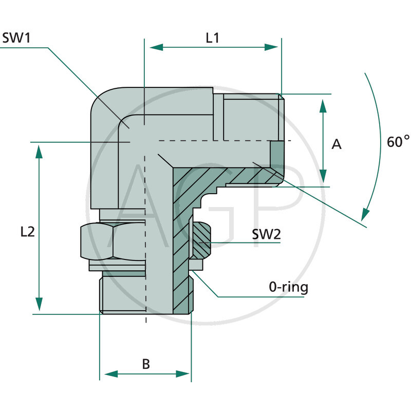 WAE 3/8 M-BSP x 1/4 M-BSP