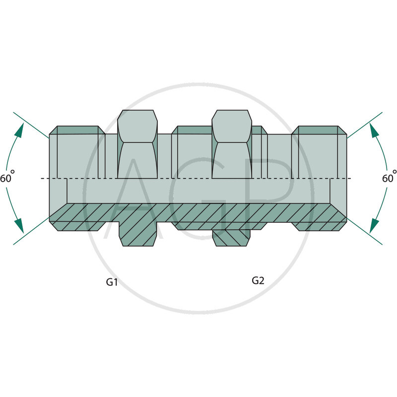 GSA 1/2 M-BSP x 1/2 M-BSP