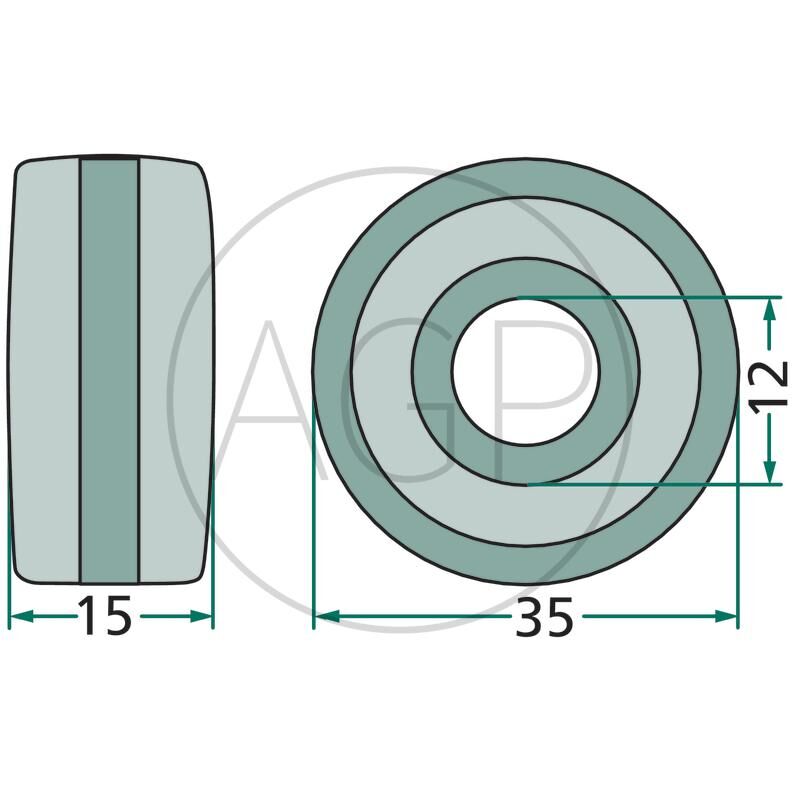 Pojezdová kladka Stoll (JF-Stoll), na série R, Drive