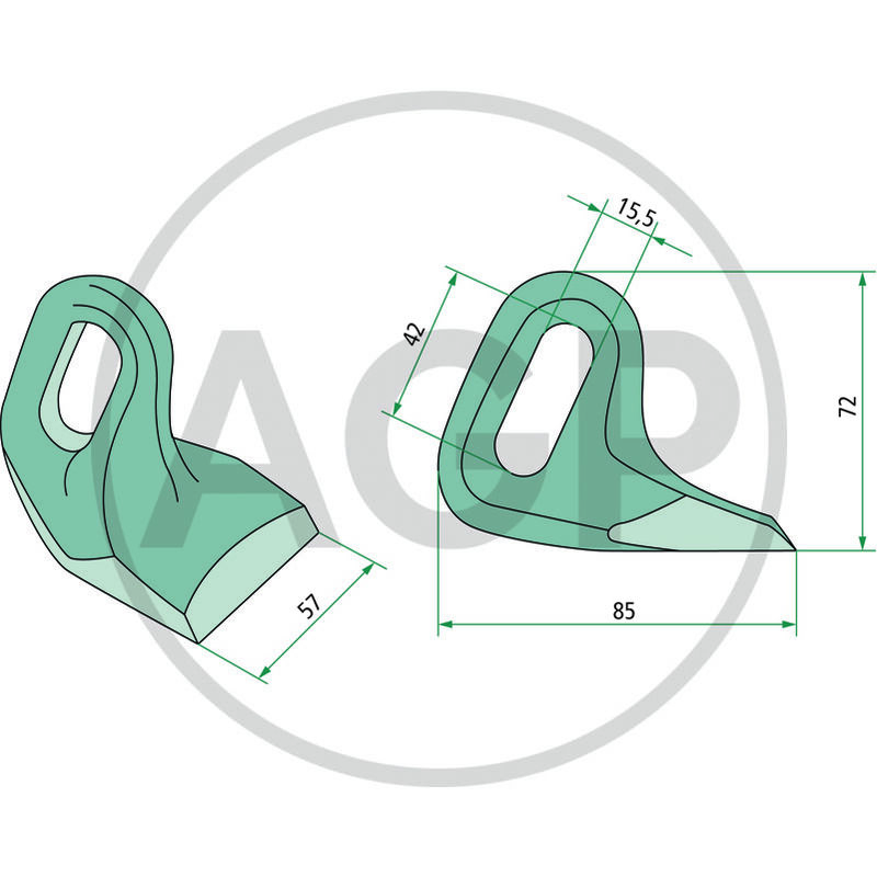 Kladivo mulčovače Bomford