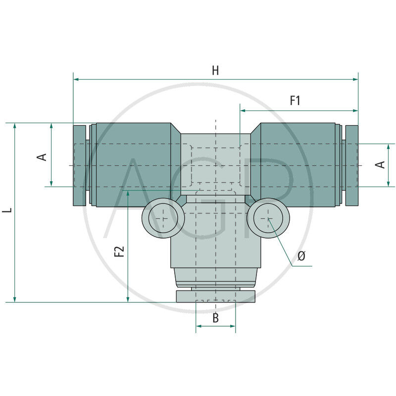 B-TVr-16-12-KU T-spojka