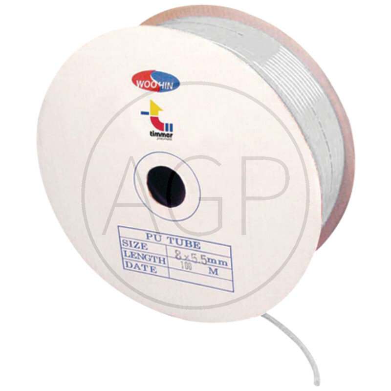 H-PUR-12/8-100-transparentní R - PU-hadice zboří na roli, flexibilní