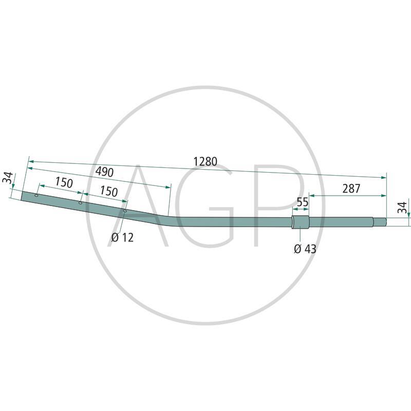 Rameno pera pro Niemeyer, pro typy RS 330, 340