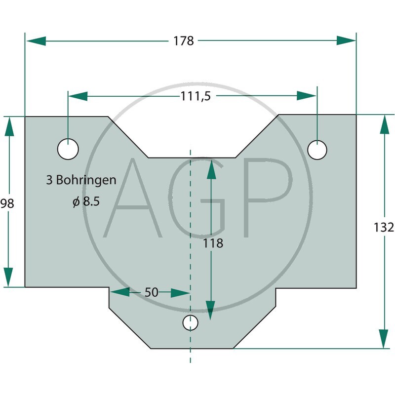 Sklopné stupátko k přívěsu o rozměru nášlapu 170 x 145 mm upevnění na bočnici