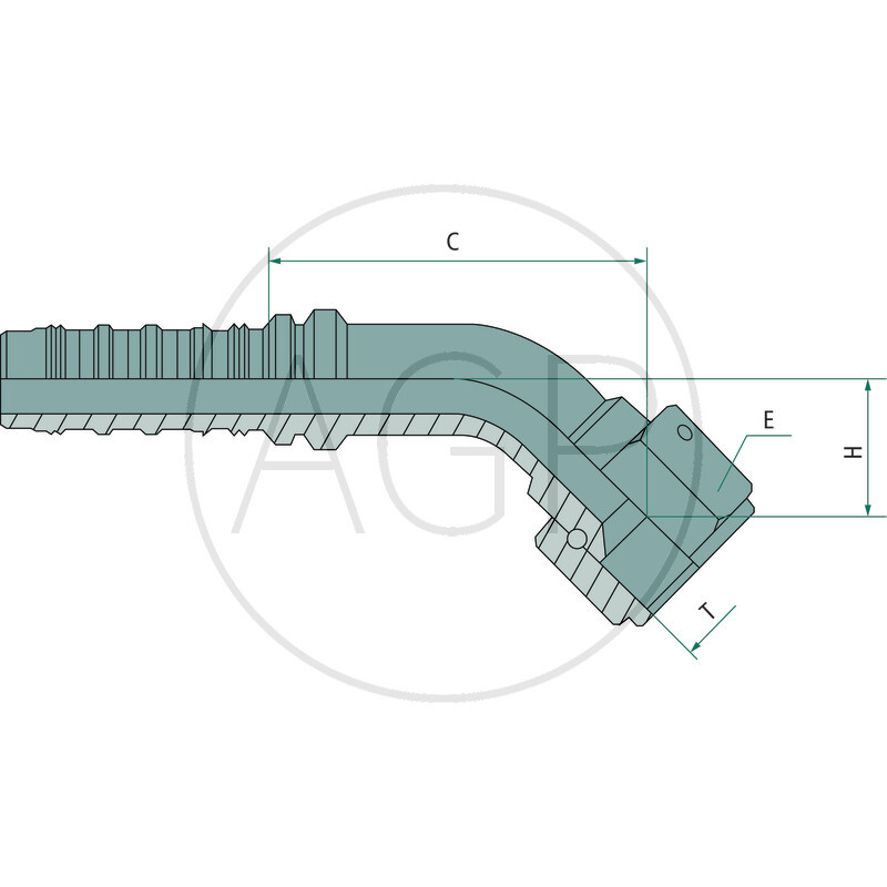PN 25 DKJ 1 5/16 45° SSP