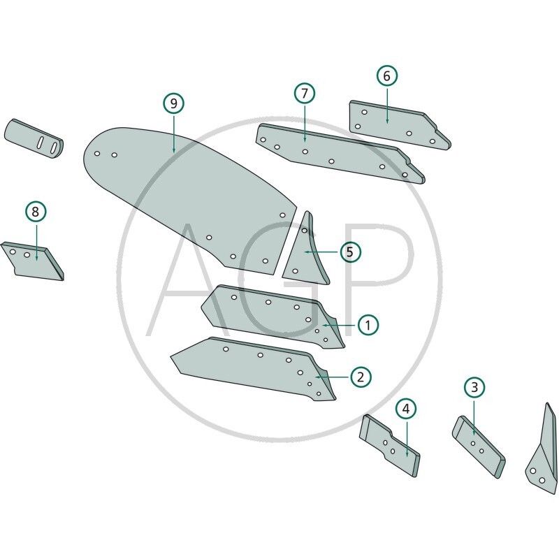 Ostří předradličky pravé provedení pro Kuhn