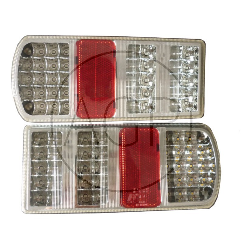 LED koncová světla 6-funkční 12V sada přípojné vedení 200 mm s 5-pólovým bajonetem